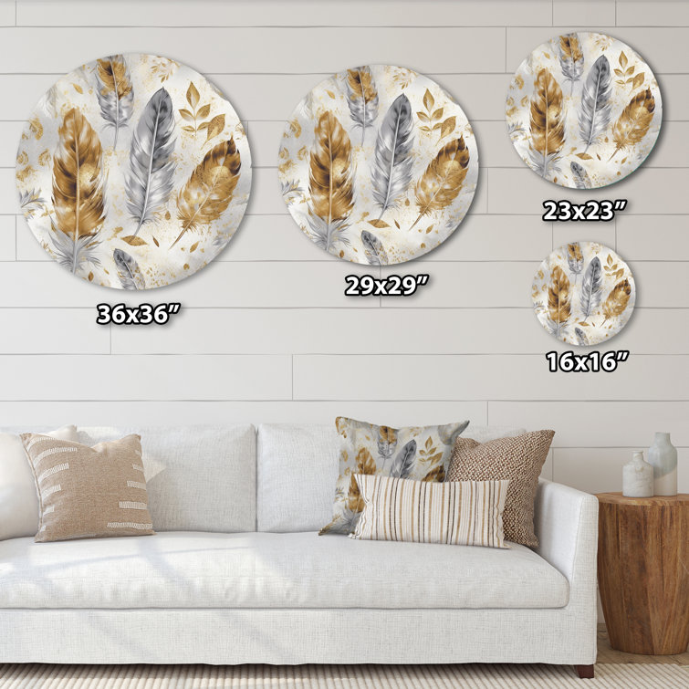 Bungalow Rose Ahoskie Gold And Silver Impressions Of Bohemian Energy On